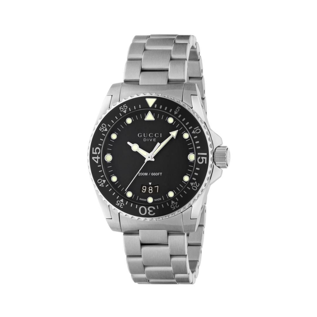 Gucci Dive Men's stainless steel quartz watch - YA136301B